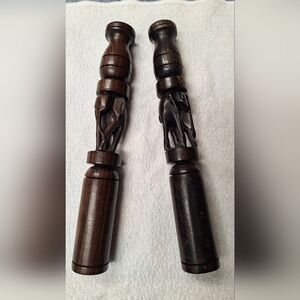 Handcrafted Dark Wood Walking Stick